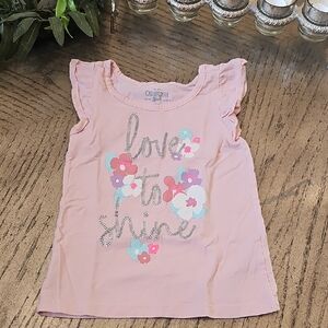 OshKosh B'gosh Pink 'Love to Shine' Floral Tee 3T